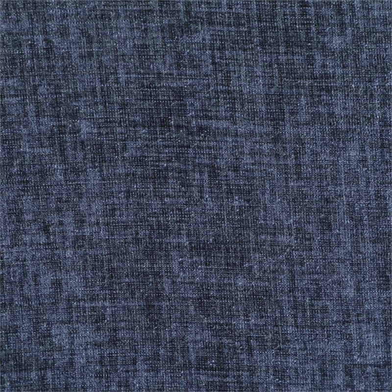 Bowery Hill Contemporary Deep Channel Tufted Soft Navy Chenille Fabric King Bed