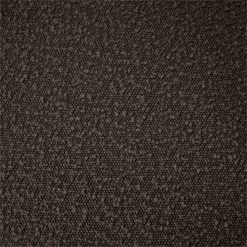 Bowery Hill Contemporary Deep Channel Tufted Rich Brown Boucle Fabric Full Bed