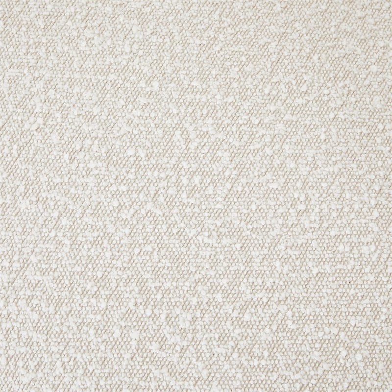 Bowery Hill Contemporary Deep Channel Tufted Rich Cream Boucle Fabric King Bed