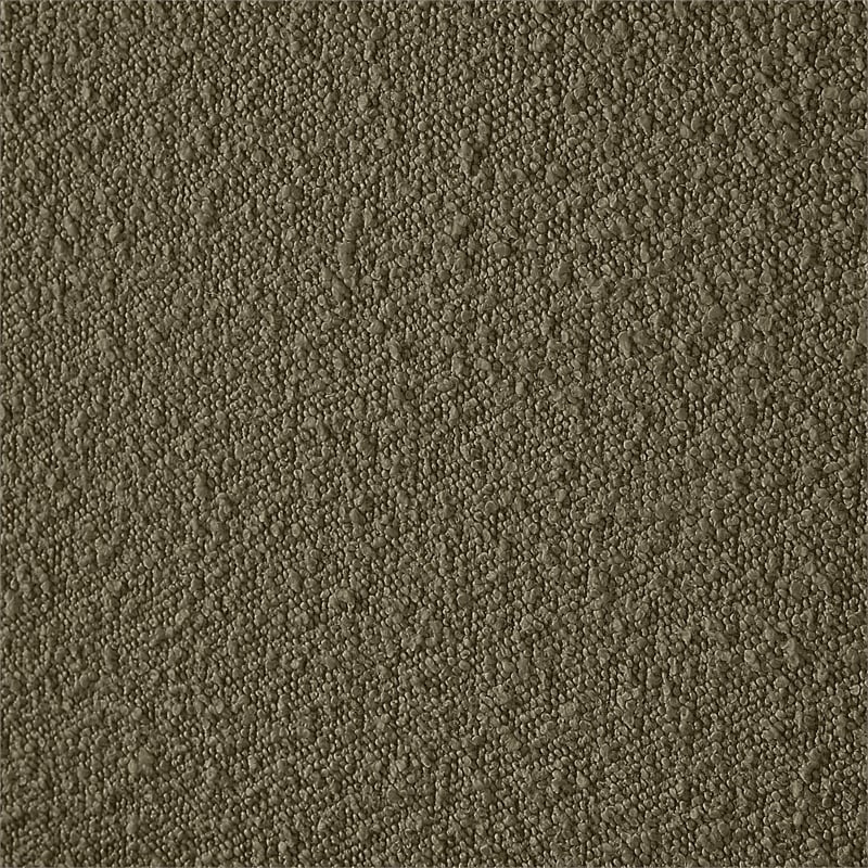 Bowery Hill Contemporary Deep Channel Tufted Rich Olive Boucle Fabric Full Bed