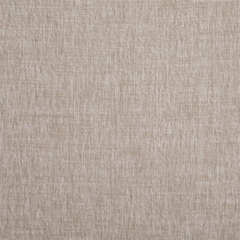 Bowery Hill Contemporary Soft Beige Chenille Fabric Full Bed