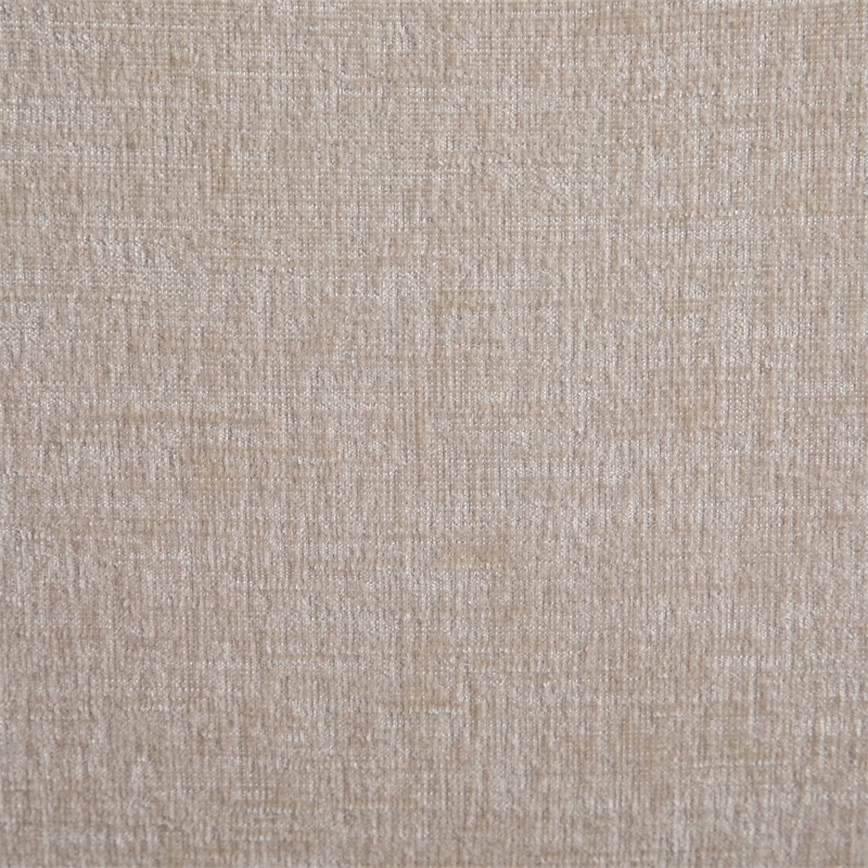 Bowery Hill Contemporary Soft Beige Chenille Fabric Full Bed