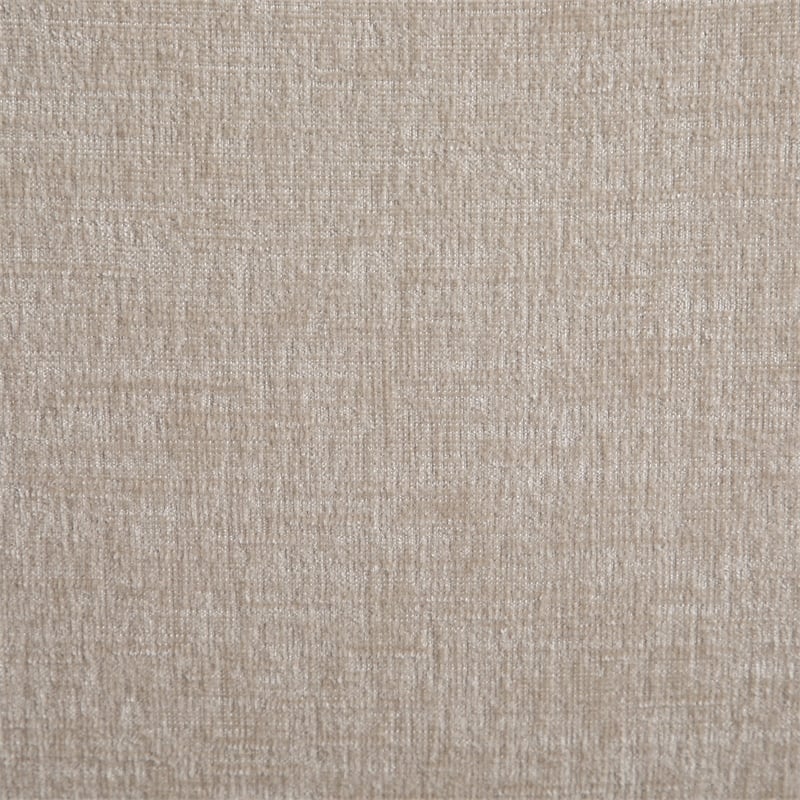 Bowery Hill Contemporary Soft Beige Chenille Fabric King Bed