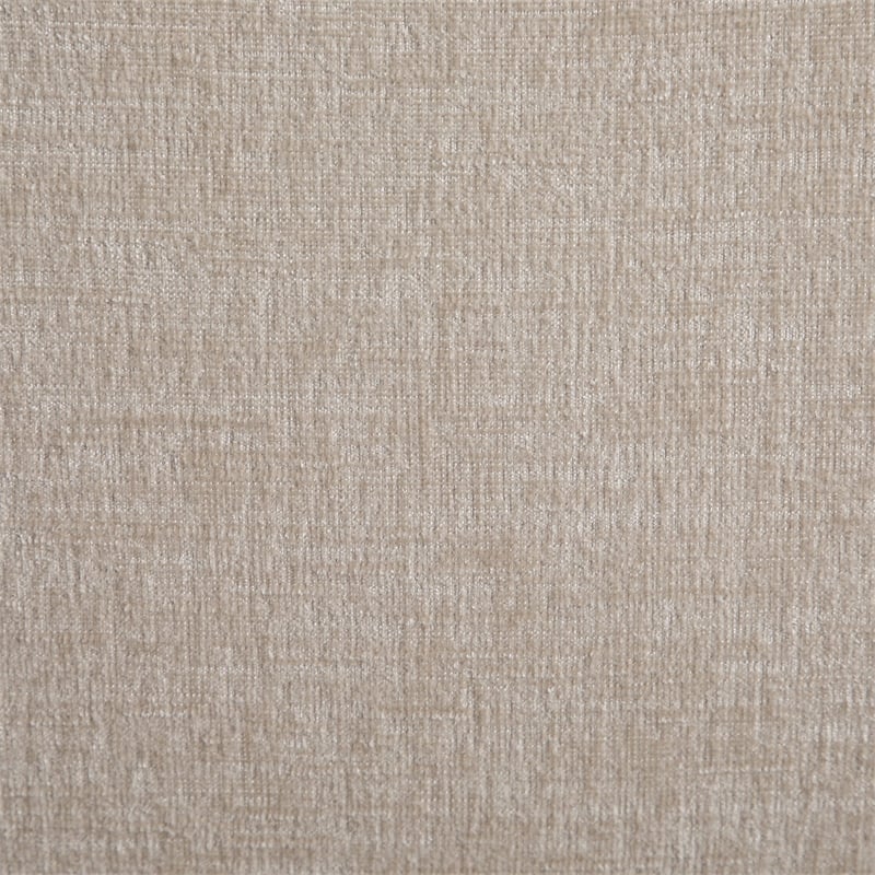 Bowery Hill Contemporary Soft Beige Chenille Fabric King Bed