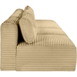 Bowery Hill Contemporary 4-Piece Camel Corduroy Performance Fabric Modular Sofa