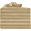 Bowery Hill Contemporary 3-Piece Camel Corduroy Performance Fabric Modular Sofa