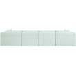 Bowery Hill Contemporary 4-Piece Mint Corduroy Performance Fabric Modular Sofa
