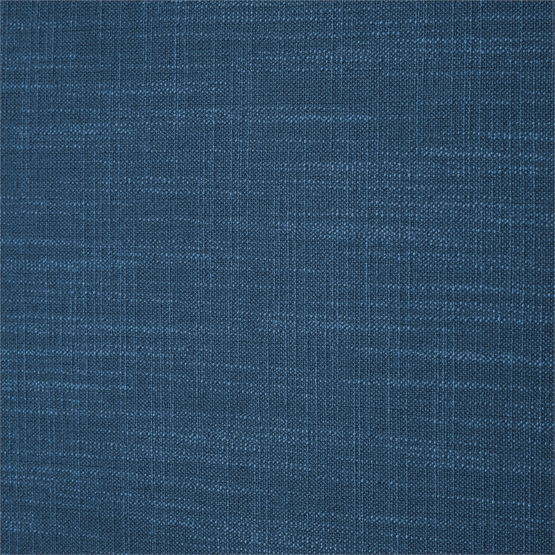 Bowery Hill Contemporary Navy Linen Textured Fabric Twin Bed