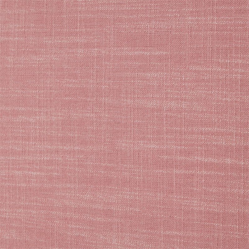 Bowery Hill Contemporary Pink Linen Textured Fabric King Bed