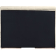 Bowery Hill Contemporary Cream Durable Velvet Queen Fully Slatted Bed