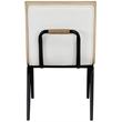 Bowery Hill Contemporary Cream Polyester Dining Chair (Set of 2)