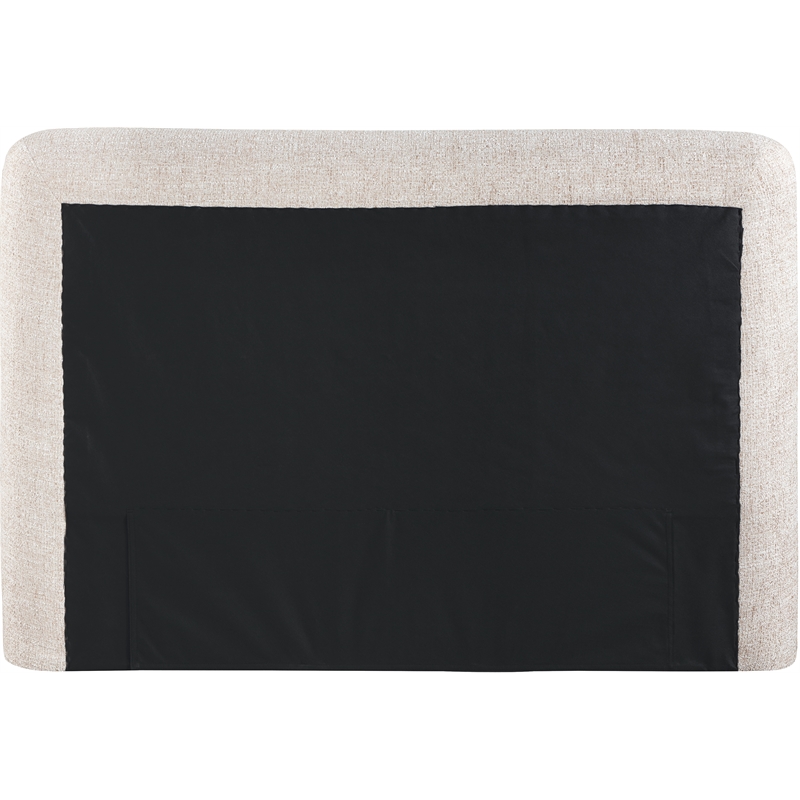 Bowery Hill Contemporary Rich Beige Fabric Upholstered Twin Bed
