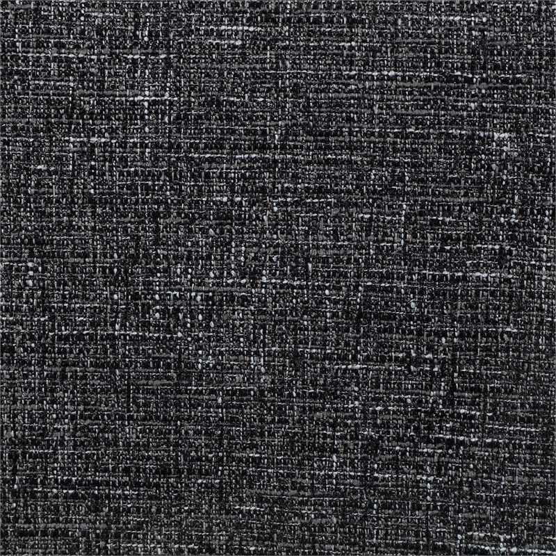 Bowery Hill Contemporary Rich Black Fabric Upholstered Full Bed