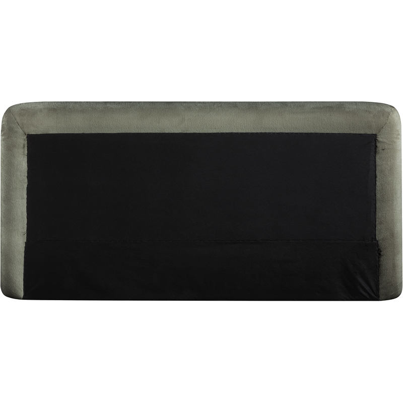 Bowery Hill Contemporary Green Chenille Fabric Upholstered King Bed
