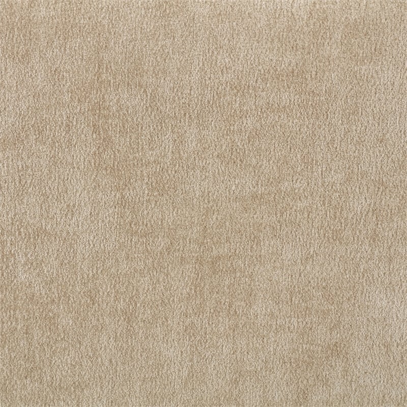 Bowery Hill Contemporary Beige Chenille Fabric Upholstered Twin Bed