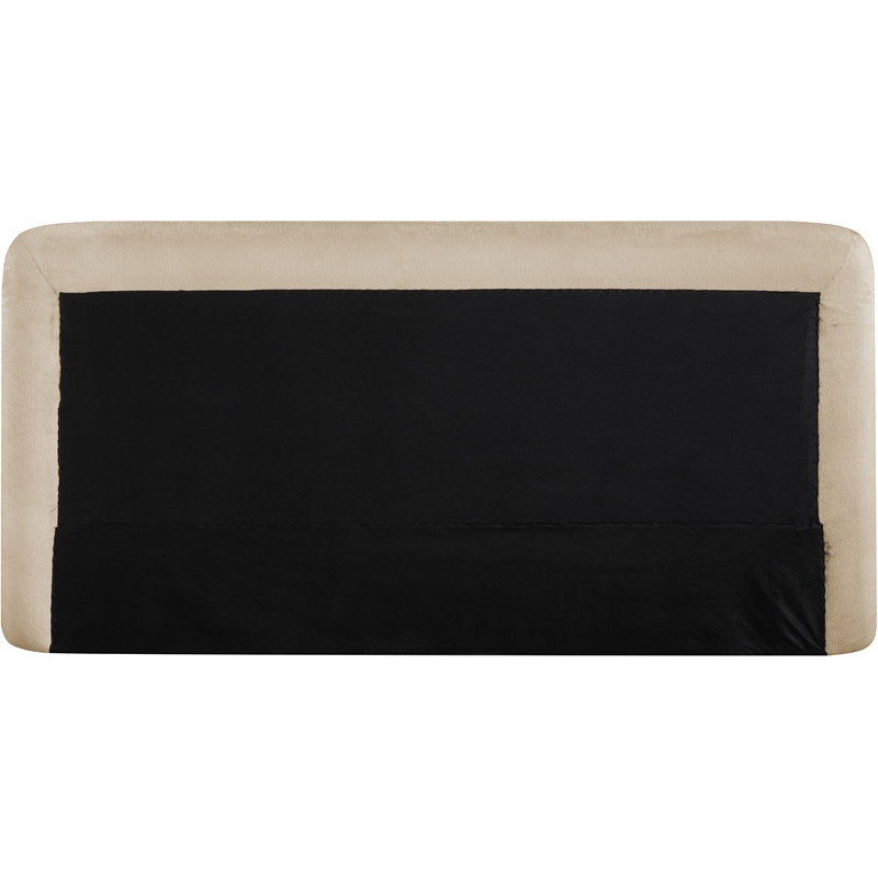 Bowery Hill Contemporary Beige Chenille Fabric Upholstered Full Bed