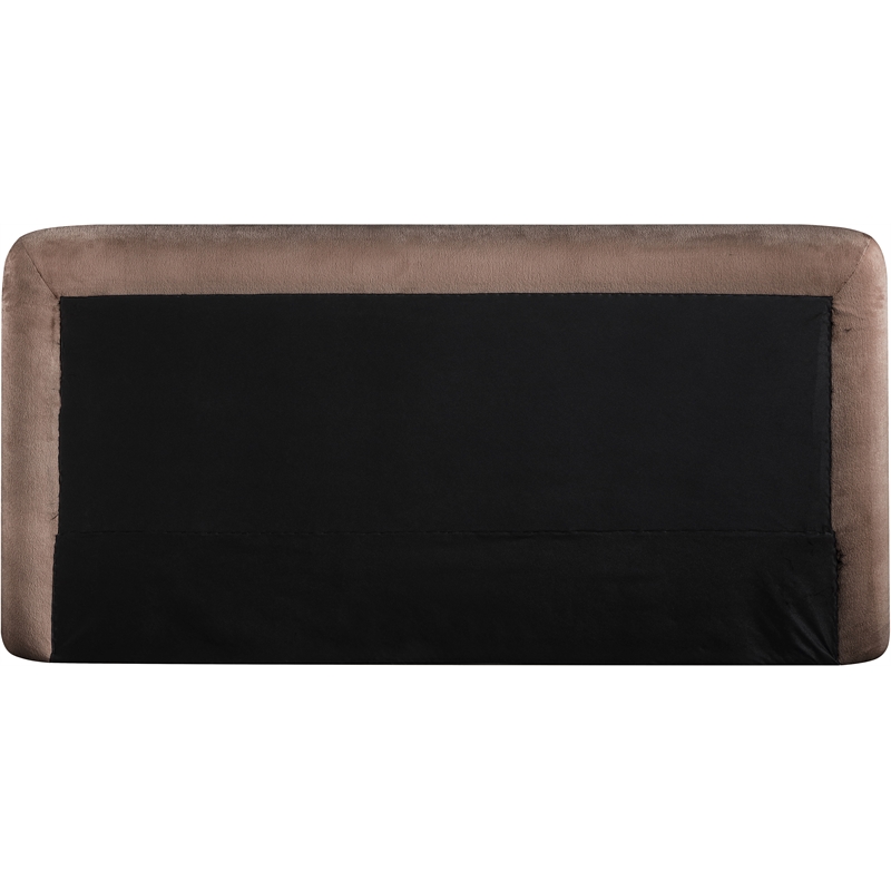 Bowery Hill Contemporary Brown Chenille Fabric Upholstered Full Bed