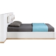 Bowery Hill Contemporary Cream Linen Textured Fabric Full Bed