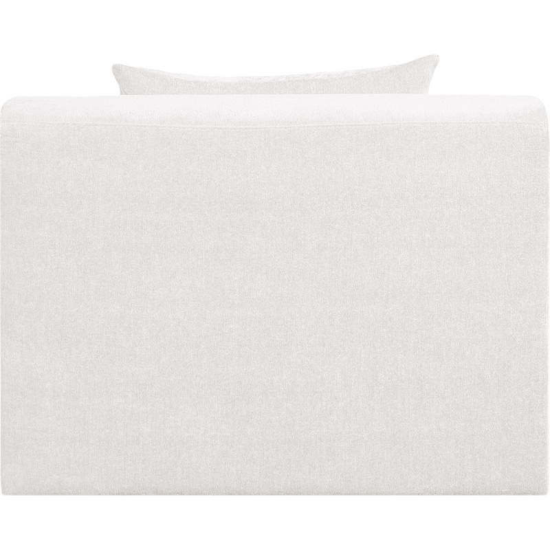Bowery Hill Contemporary Cream Chenille Fabric Modular Chair