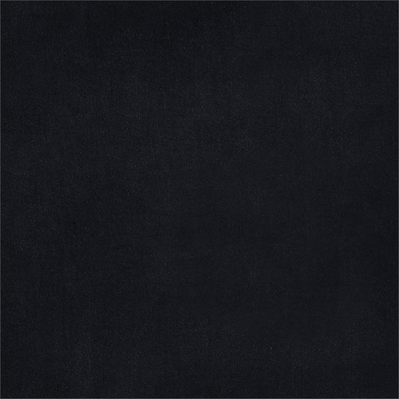 Bowery Hill Contemporary Black Durable Velvet Upholstered Twin Bed