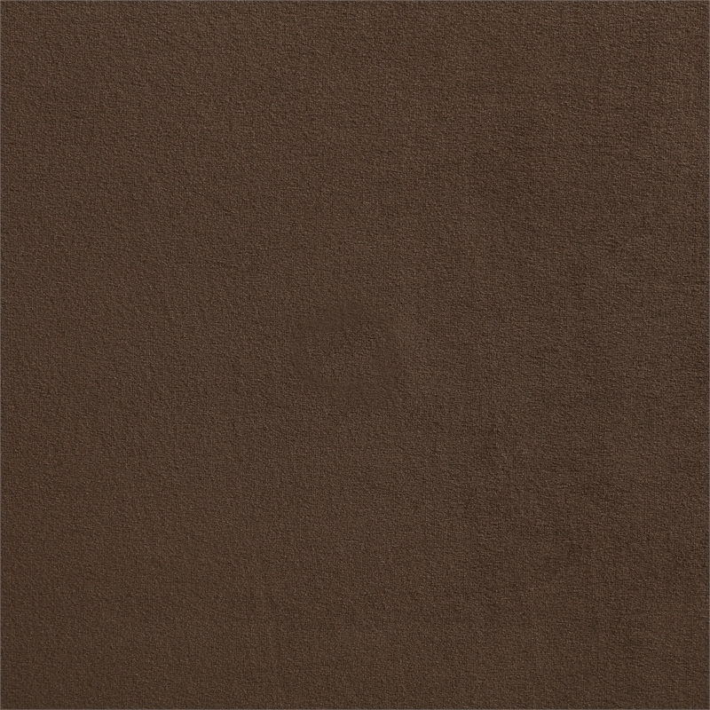 Bowery Hill Contemporary Brown Durable Velvet Upholstered Twin Bed