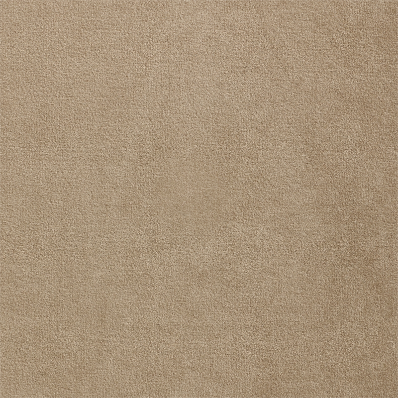Bowery Hill Contemporary Beige Durable Velvet Upholstered Twin Bed