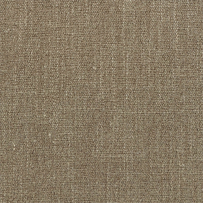 Bowery Hill Contemporary Brown Linen Textured Fabric Dining Arm Chair