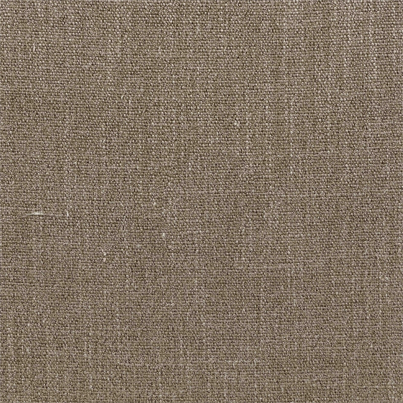 Bowery Hill Contemporary Brown Linen Textured Fabric Dining Arm Chair
