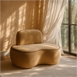 Bowery Hill Contemporary Beige Durable Velvet Upholstered Chair
