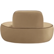 Bowery Hill Contemporary Beige Durable Velvet Upholstered Chair