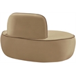 Bowery Hill Contemporary Beige Durable Velvet Upholstered Chair
