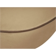 Bowery Hill Contemporary Beige Durable Velvet Upholstered Chair