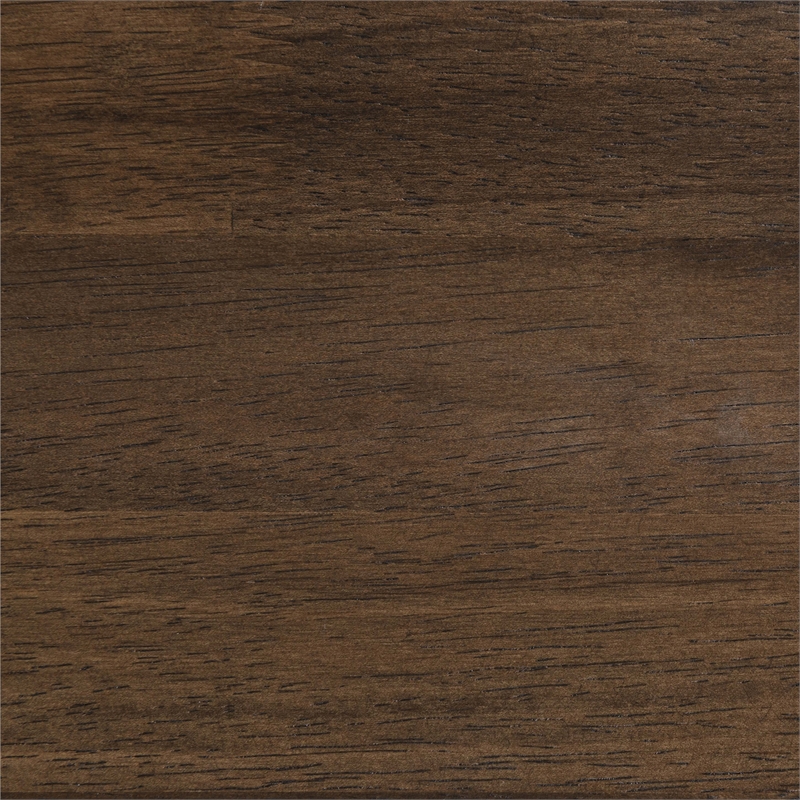 Bowery Hill Mid-Century Modern Rich Walnut Solid Wood Full Bed