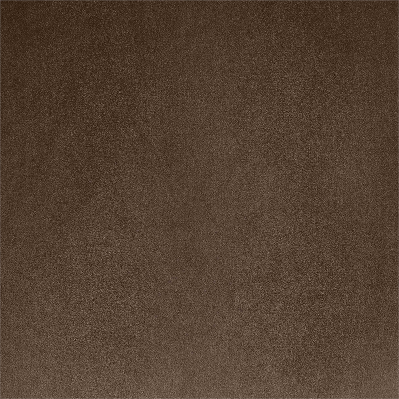Bowery Hill Contemporary Brown Durable Velvet Upholstered King Bed