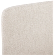 Bowery Hill Contemporary Beige Linen Textured Fabric Queen Bed