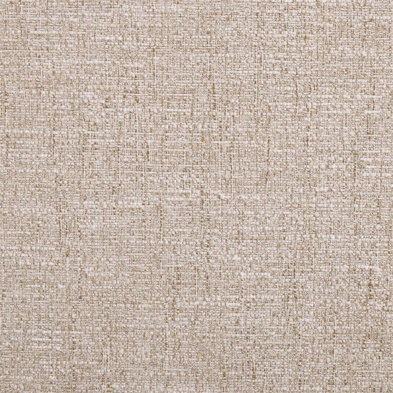 Bowery Hill Contemporary Beige Linen Textured Fabric Queen Bed
