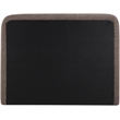 Bowery Hill Contemporary Brown Linen Textured Fabric Full Bed