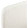 Bowery Hill Contemporary Cream Linen Textured Fabric Twin Bed