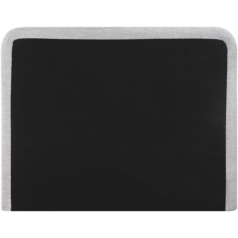 Bowery Hill Contemporary Grey Linen Textured Fabric Queen Bed
