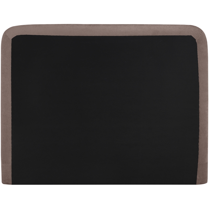 Bowery Hill Contemporary Soft Brown Chenille Fabric Full Bed