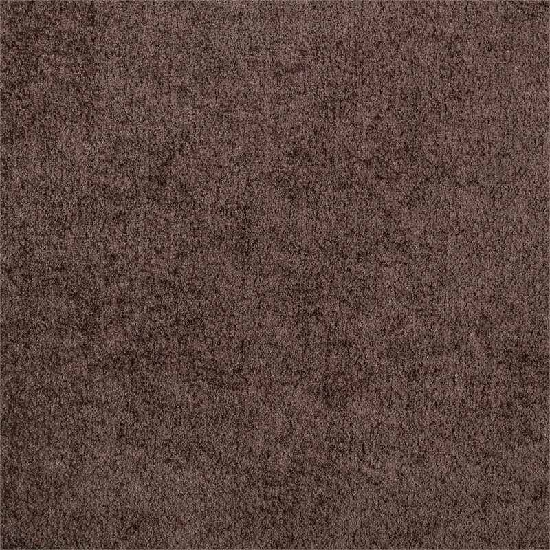 Bowery Hill Contemporary Soft Brown Chenille Fabric Queen Bed