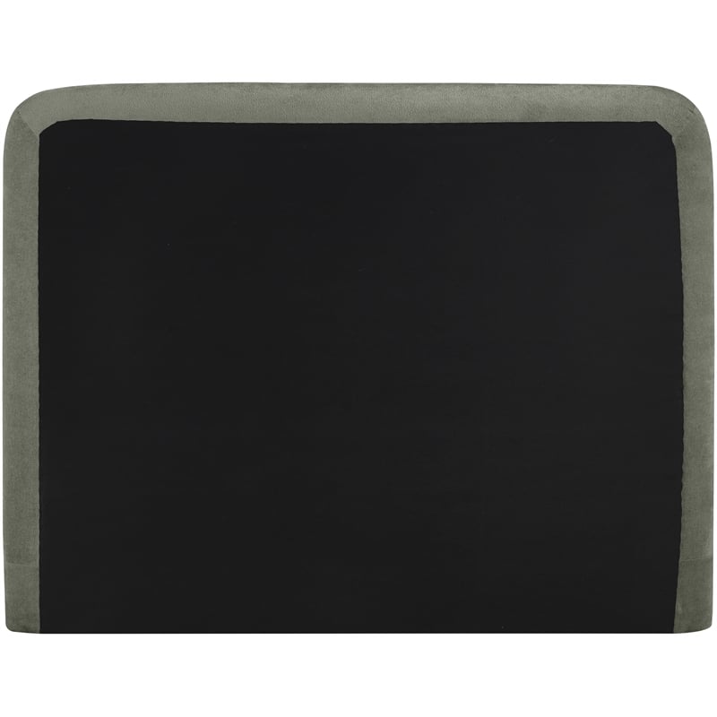 Bowery Hill Contemporary Soft Green Chenille Fabric Full Bed