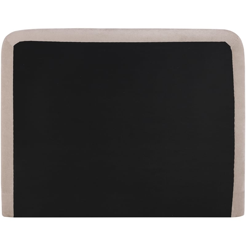 Bowery Hill Contemporary Soft Taupe Chenille Fabric Queen Bed