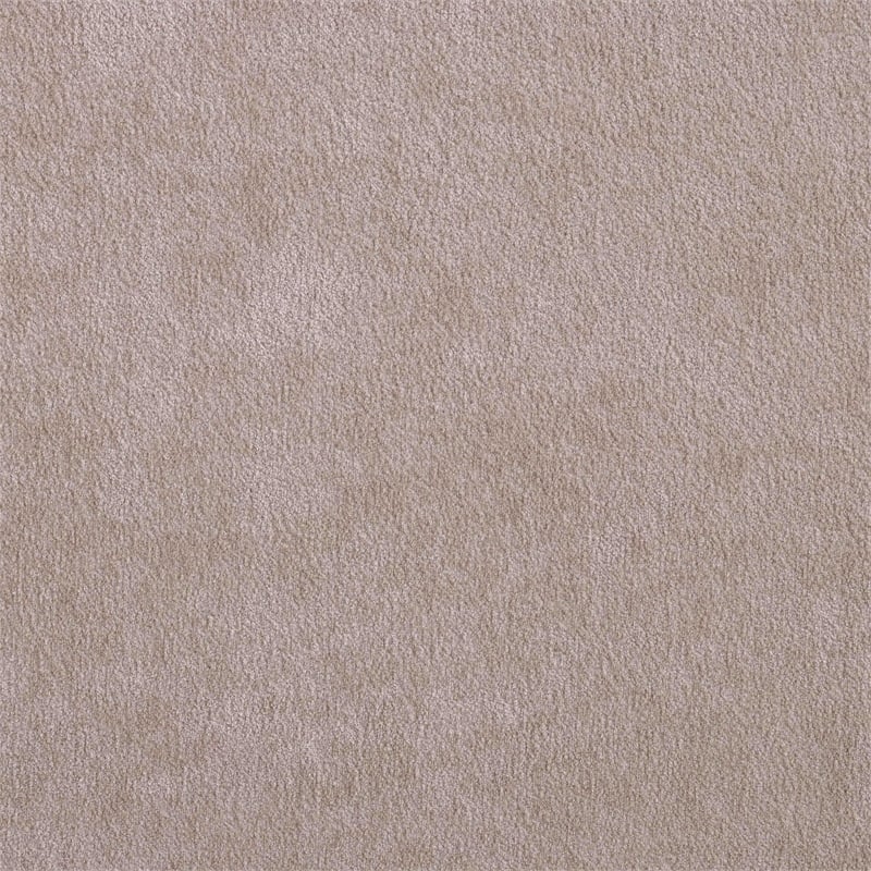 Bowery Hill Contemporary Soft Taupe Chenille Fabric Queen Bed