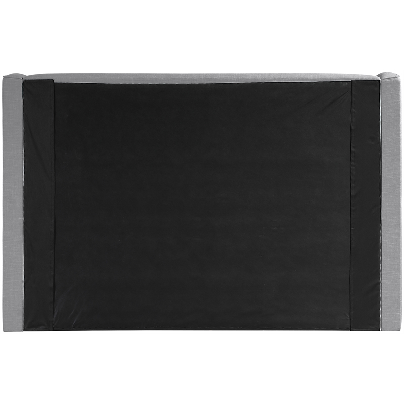 Bowery Hill Contemporary Grey Linen Textured Fabric Upholstered King Bed