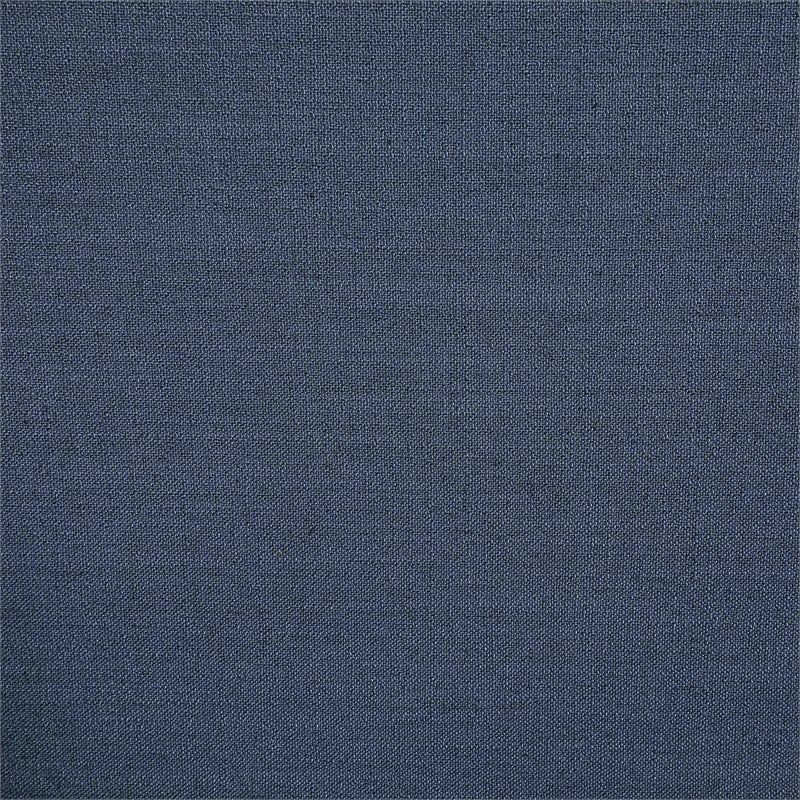 Bowery Hill Contemporary Navy Linen Textured Fabric Upholstered Full Bed