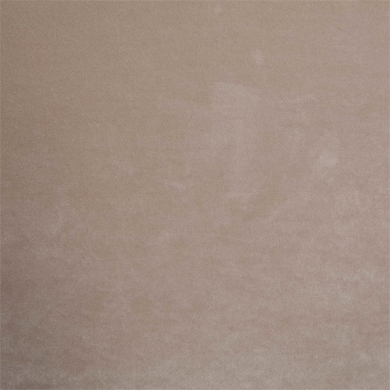 Bowery Hill Contemporary Taupe Velvet Upholstered Full Fully Slatted Bed