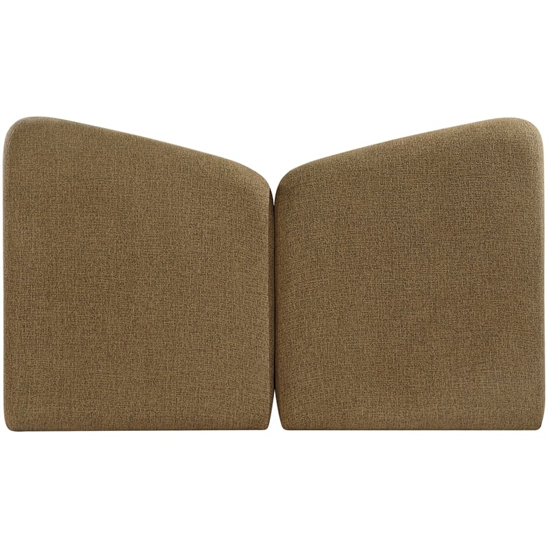 Bowery Hill Contemporary Brown Chenille Fabric Upholstered King Bed