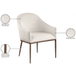 Bowery Hill Contemporary Beige Linen Textured Performance Fabric Dining AC