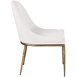 Bowery Hill Contemporary Cream Linen Textured Performance Fabric Dining SC